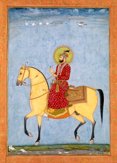 ラージクライヴアルバムのムガール帝国皇帝ファルークシア（1683-1719）（r.1713-19） 作： Mughal School